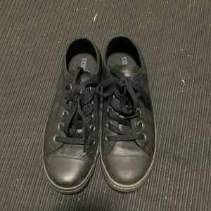 COPY - Brand New Black Leather Converse